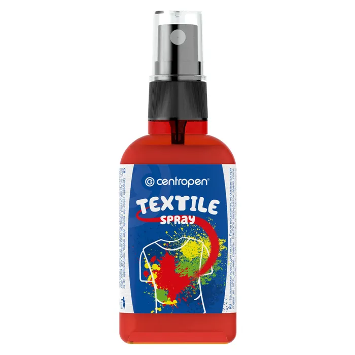 Główne zdjęcie produktu Barva na textil 1139 - spray 110ml červená