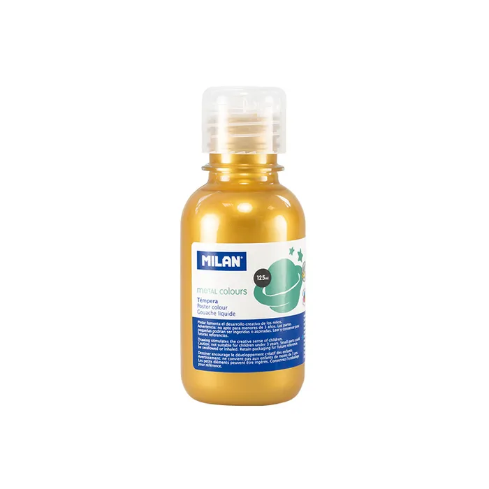 Główne zdjęcie produktu Barva temperové 125ml metalická zlatá