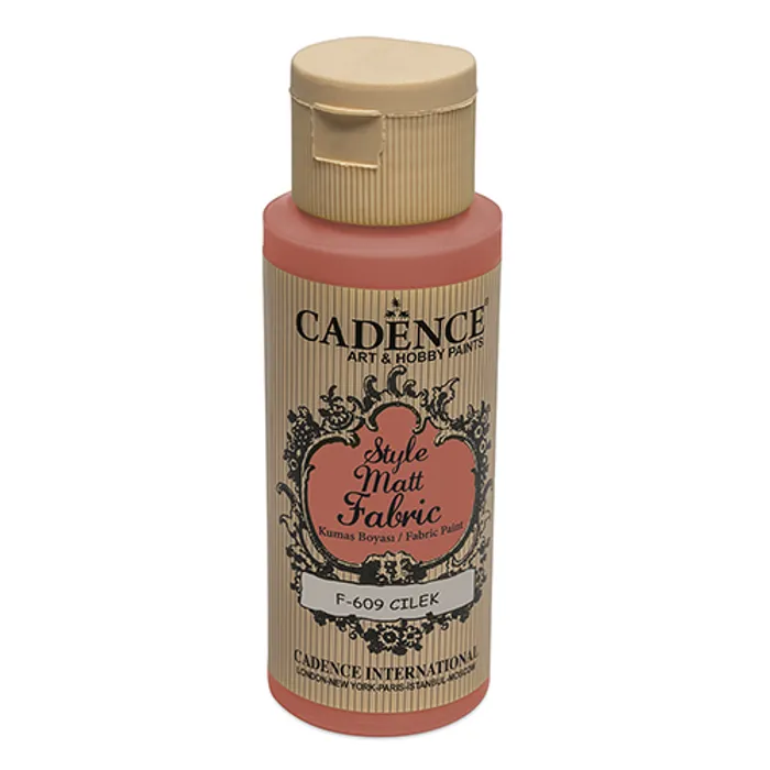 Główne zdjęcie produktu Barvy na textil Cadence Style Matt červená, 59 ml