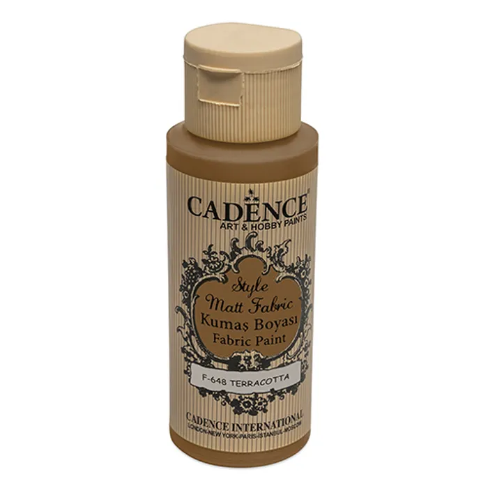 Główne zdjęcie produktu Barvy na textil Cadence Style Matt cihlová, 59 ml
