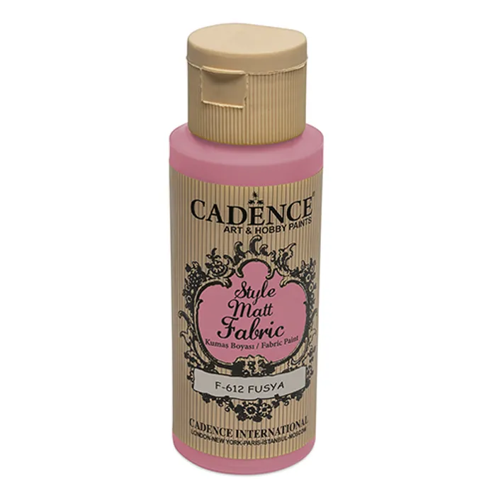 Główne zdjęcie produktu Barvy na textil Cadence Style Matt cyklaménová, 59 ml
