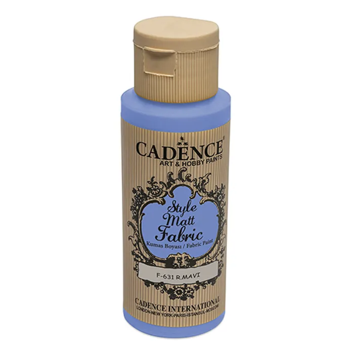 Główne zdjęcie produktu Barvy na textil Cadence Style Matt modrá, 59 ml
