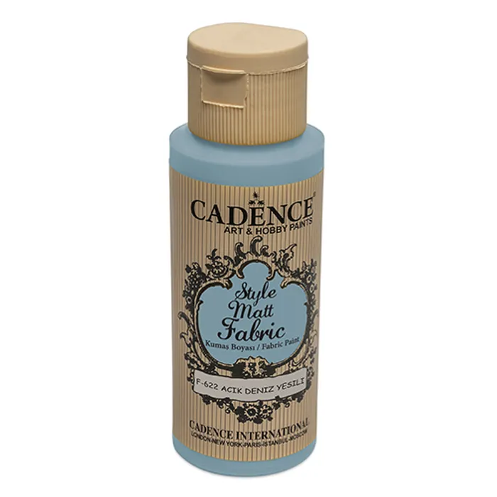 Główne zdjęcie produktu Barvy na textil Cadence Style Matt modrozelená, 59 ml