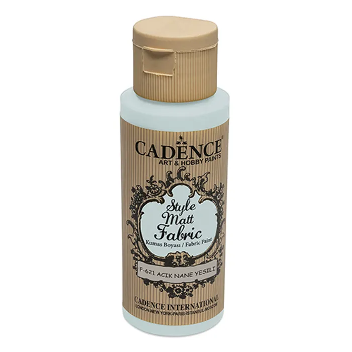 Główne zdjęcie produktu Barvy na textil Cadence Style Matt sv. zelená, 59 ml