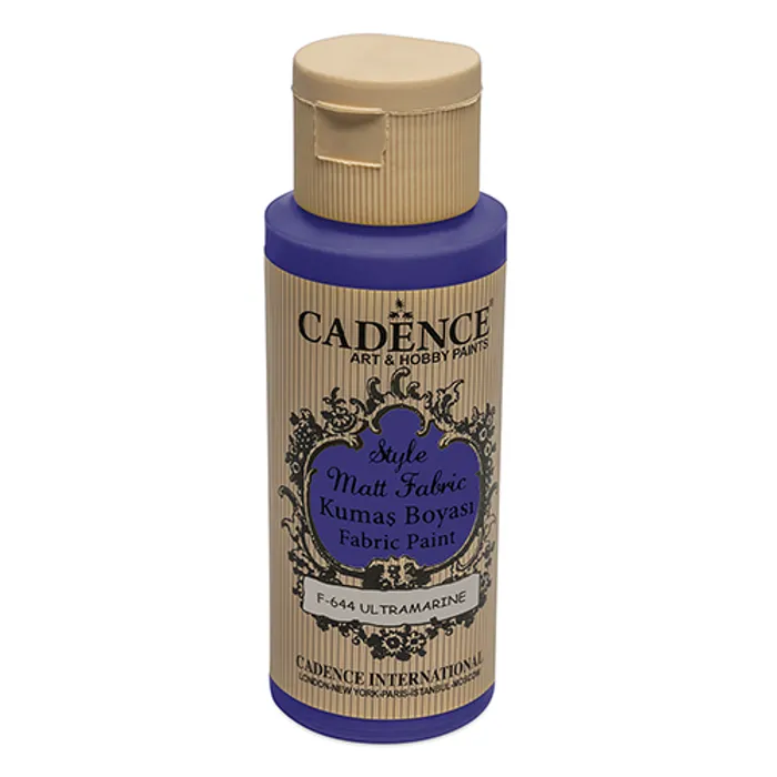 Główne zdjęcie produktu Barvy na textil Cadence Style Matt tm. modrá, 59 ml