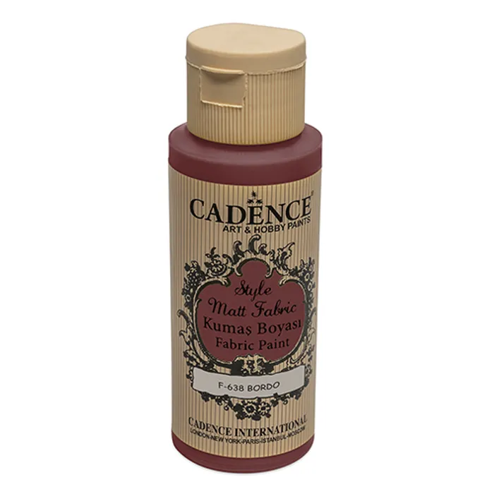 Główne zdjęcie produktu Barvy na textil Cadence Style Matt vínová, 59 ml