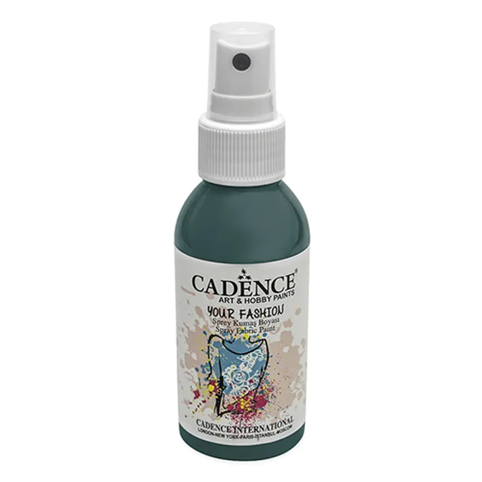 Główne zdjęcie produktu Barvy na textil Cadence Your Fashion, modrozelená, 100 ml