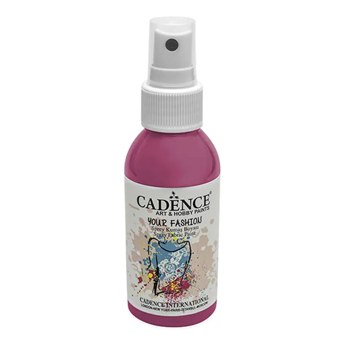 Główne zdjęcie produktu Barvy na textil Cadence Your Fashion, růžová, 100 ml