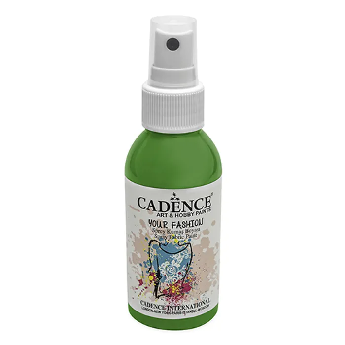 Główne zdjęcie produktu Barvy na textil Cadence Your Fashion, zelená, 100 ml