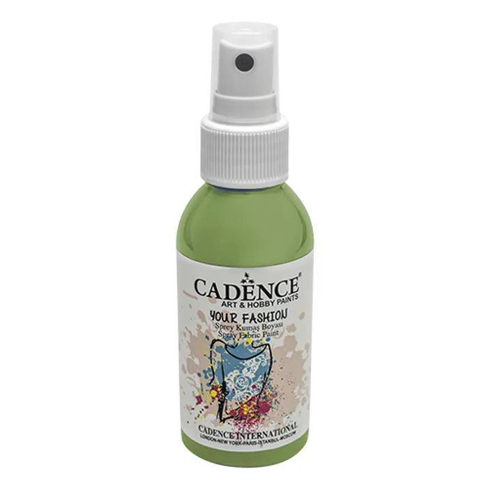 Główne zdjęcie produktu Barvy na textil Cadence Your Fashion, žlutozelená, 100 ml