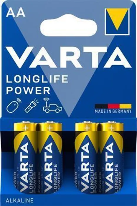 Główne zdjęcie produktu Baterie, AA (tužková), 4 ks, VARTA "High Energy"