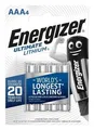 Bateria, AAA (mikro-ołówek), 4 szt. w opakowaniu, litowa, ENERGIZER Ultimate Lithium