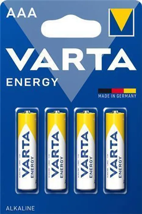 Główne zdjęcie produktu Baterie, AAA (mikrotužková), 4 ks v balení, VARTA "Energy"