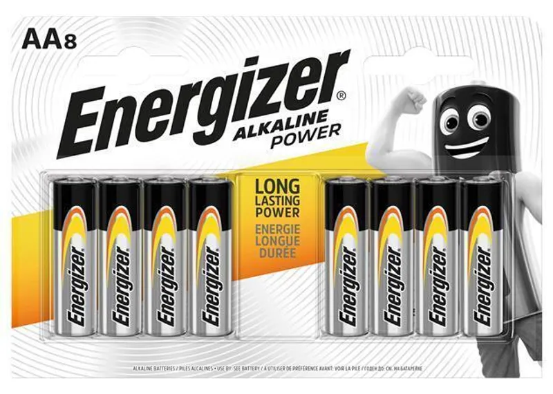 Główne zdjęcie produktu Baterie "Alkaline Power", AA (tužková), 8 ks, ENERGIZER