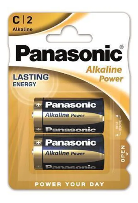 Główne zdjęcie produktu Baterie "Alkaline power", C 2 ks, PANASONIC