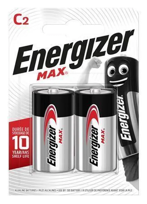Główne zdjęcie produktu Baterie, C (malý monočlánek), 2 ks, ENERGIZER "Max"