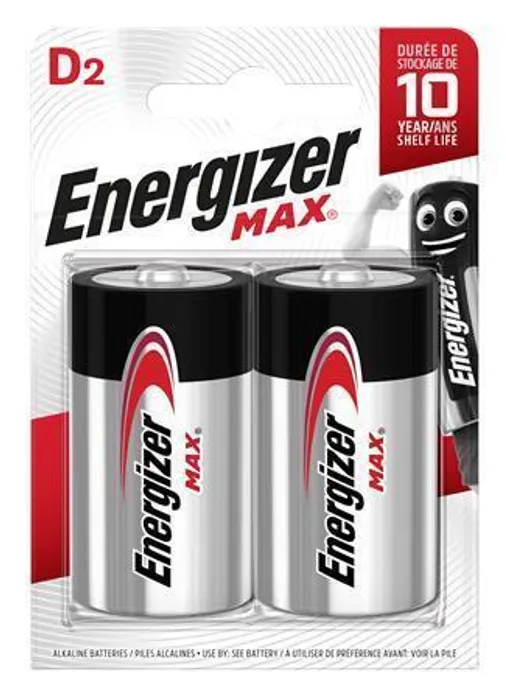 Główne zdjęcie produktu Baterie, D (velký monočlánek), 2 ks, ENERGIZER "Max"
