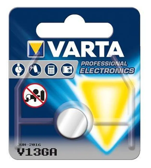 Główne zdjęcie produktu Baterie knoflíková, V13GA, 1 ks v balení, VARTA