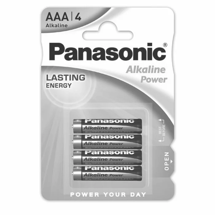 Główne zdjęcie produktu Baterie Panasonic Alkaline Power AAA, 4 ks