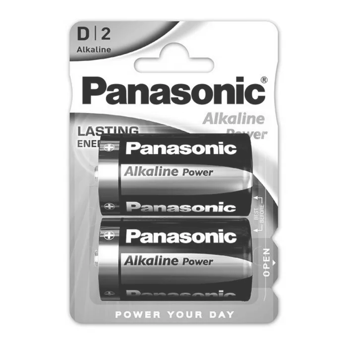 Główne zdjęcie produktu Baterie Panasonic Alkaline Power D, 2 ks