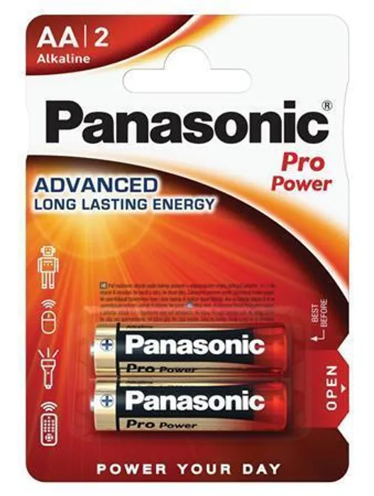Główne zdjęcie produktu Baterie "Pro power", AA 2 ks, PANASONIC