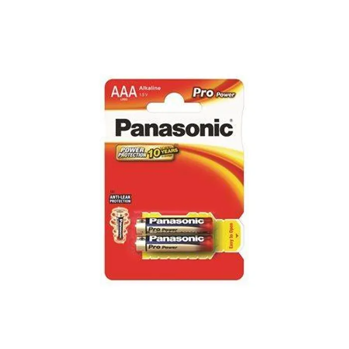 Główne zdjęcie produktu Baterie "Pro power", AAA 2 ks, PANASONIC