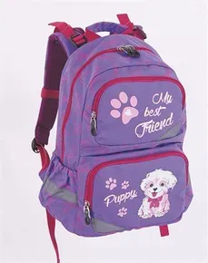Batoh "Violet Puppy", fialový-růžový, anatomický, PULSE