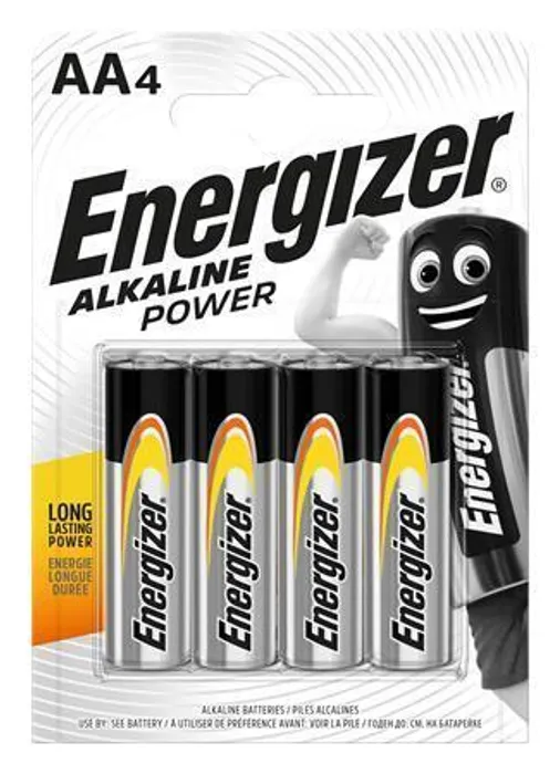 Główne zdjęcie produktu Batterie, AA (tužková), 4 ks, ENERGIZER "Alkaline Power"