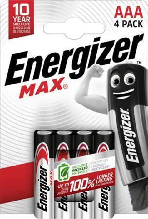 Główne zdjęcie produktu Batterie, AA (tužková), 4 ks, ENERGIZER "Max"