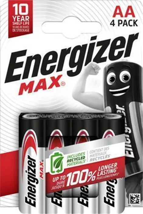 Główne zdjęcie produktu Batterie, AAA (mikrotužková), 4 ks, ENERGIZER "Max"