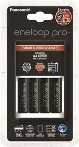 Ładowarka, AA, 4x2500 mAh AA, gyorställä, PANASONIC Eneloop PRO