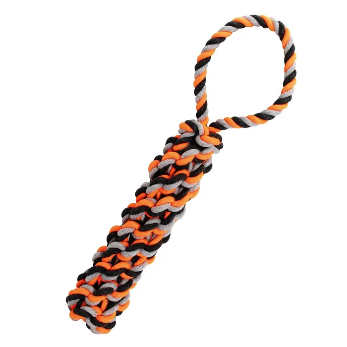 Główne zdjęcie produktu Bavlněný pešek HipHop 40 cm / 215 g šedá, tm.šedá, oranžová