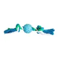 Następne zdjęcie produktu Hiphopowy węzeł bawełniany z kulką gumową 6cm, 30cm / 210g Zielony, Niebieski, Biały