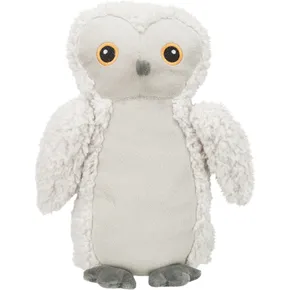 Be Eco sowa EMILY, pluszowa zabawka z dźwiękiem dla psów, 28 cm, biała
