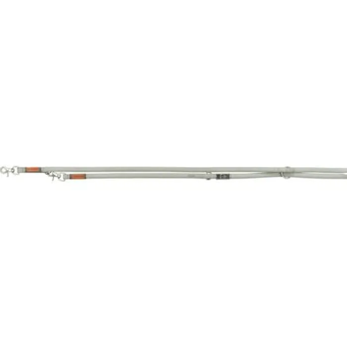 Główne zdjęcie produktu BE NORDIC kožené přepínací vodítko - světle šedá L-XL:2,00m/25mm