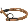 BE NORDIC okrągła, częściowo wysuwana obroża skórzana, brązowa XL: 60 cm / O 10 mm