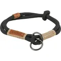 Obroża półwysuwana BE NORDIC, czarna/piaskowa S: 35 cm/ o 6 mm