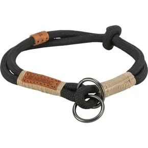 Obroża półwysuwana BE NORDIC, czarna/piaskowa XS-S: 30 cm/ o 6 mm