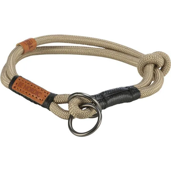 Główne zdjęcie produktu BE NORDIC polostahovací obojek, písková/černá XS-S: 30 cm/ o 6 mm