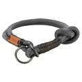 Obroża półwysuwana BE NORDIC, ciemnoszary/brązowy L-XL: 55cm/13mm