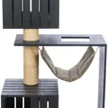 Następne zdjęcie produktu BE NORDIC drapak FREIA, 123 cm, 2 x kokon, hamak, antracyt/piasek