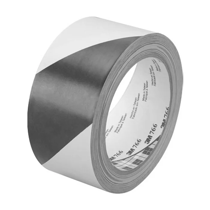 Główne zdjęcie produktu Bezpečnostní páska, samolepící, 50x33 mm, 3M, žluto-černá