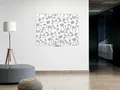 Bílá bezrámová magnetická tabule Qboard 150 x 97 cm