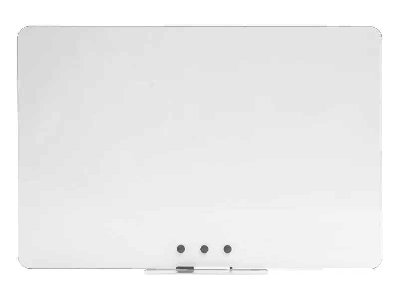 Główne zdjęcie produktu Bílá bezrámová magnetická tabule Qboard 117 x 87 cm