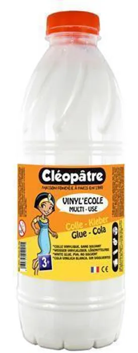 Główne zdjęcie produktu Bílé PVA lepidlo VINYL'ECOLE 1 kg, CLEOPATRE