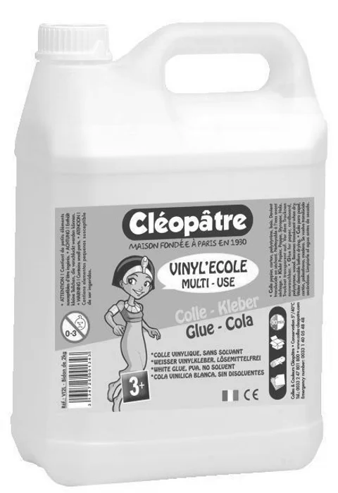Główne zdjęcie produktu Bílé PVA lepidlo VINYL'ECOLE 2 kg, CLEOPATRE