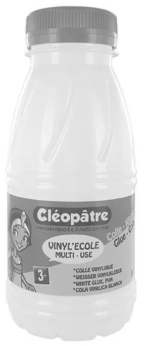 Główne zdjęcie produktu Bílé PVA lepidlo VINYL'ECOLE 250 g, CLEOPATRE