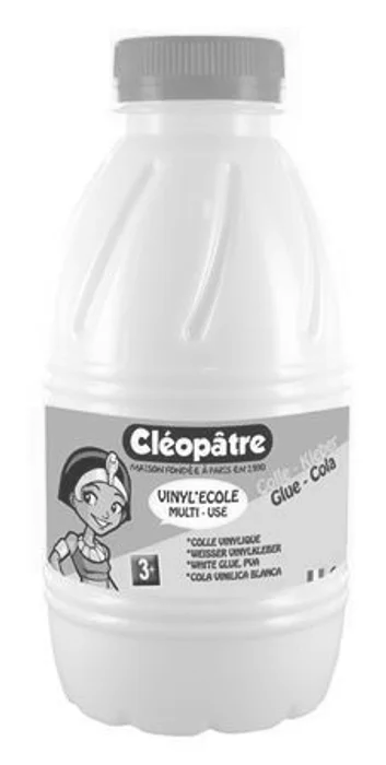 Główne zdjęcie produktu Bílé PVA lepidlo VINYL'ECOLE 500 g, CLEOPATRE