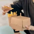 Pudełko do frytek (PAP FSC Mix) tłuszczoodporne kraft `150g` [50 szt]