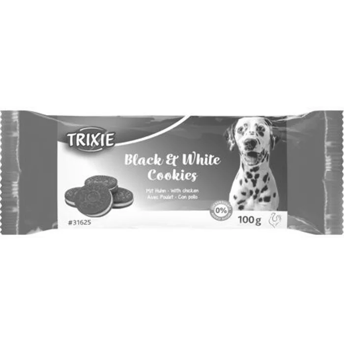 Główne zdjęcie produktu Black & White Cookies, sušenky s kuřecím, 4ks/100g